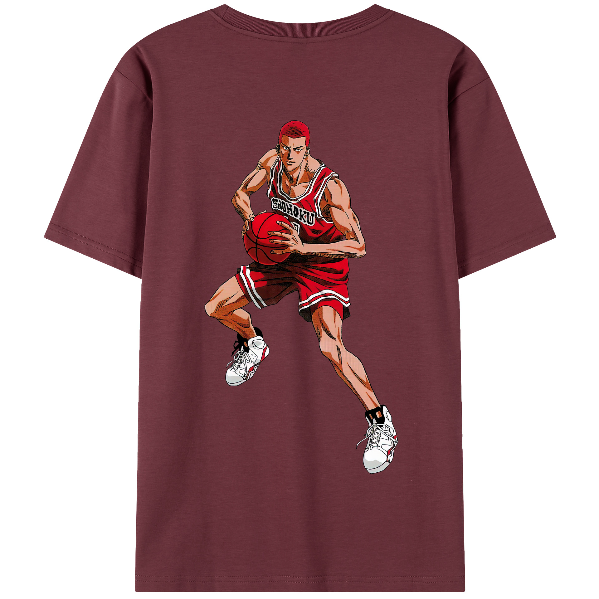SLAM DUNK／スラムダンク 綿100％半袖Tシャツ（背面プリント）